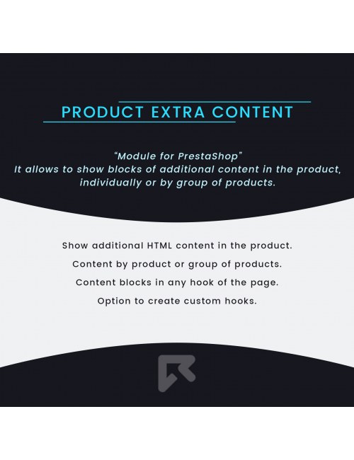 Módulo Contenido Extra del Producto para PrestaShop