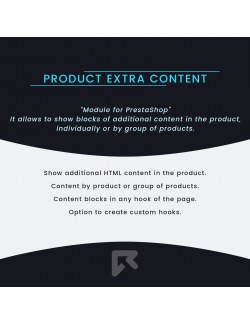 Módulo Contenido Extra del Producto para PrestaShop