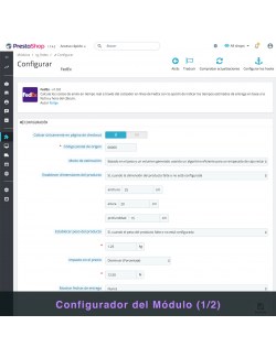 Settings of the module FedEx Carrier for PrestaShop