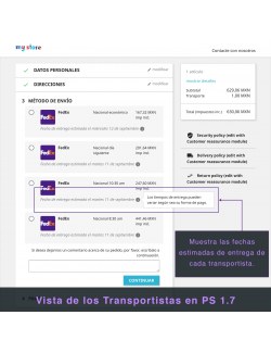 Services list of the module FedEx Carrier for PrestaShop 1.7