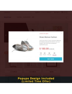 Limited time offer design of the module Smart Popup (Newsletter Popup) for PrestaShop