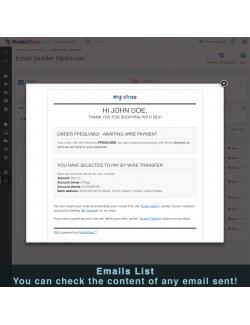 Email preview of the module Ultra Fast Email Sender Optimizer for PrestaShop