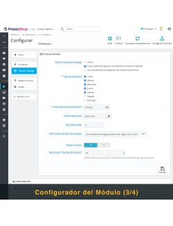 Settings of the module Chilexpress for PrestaShop