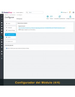 Settings of the module Chilexpress for PrestaShop
