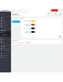 Colores Menú Multitienda