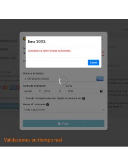 Pasarela de pago del módulo Openpay Plus para PrestaShop