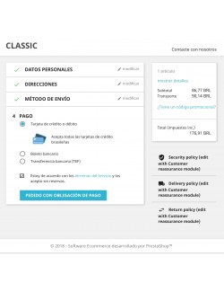 Método de pago del módulo EBANX Plus para PrestaShop